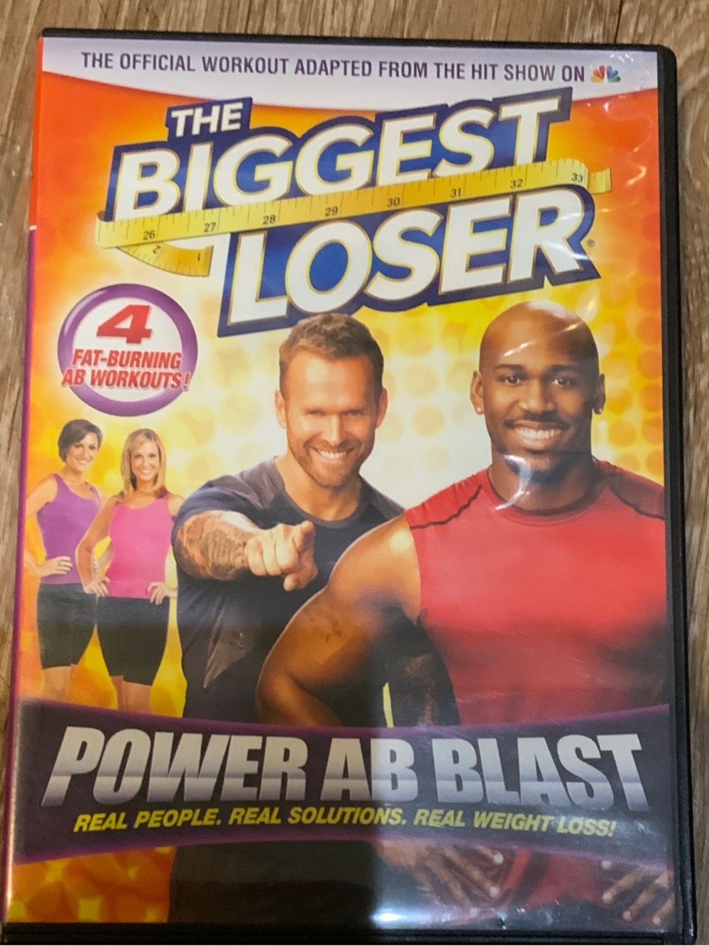 The Biggest Loser Power Ab Blast DVD - Yellow & Red Cover